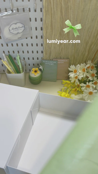 Green Stationery Set | Botanical Forest Journal Gift Box